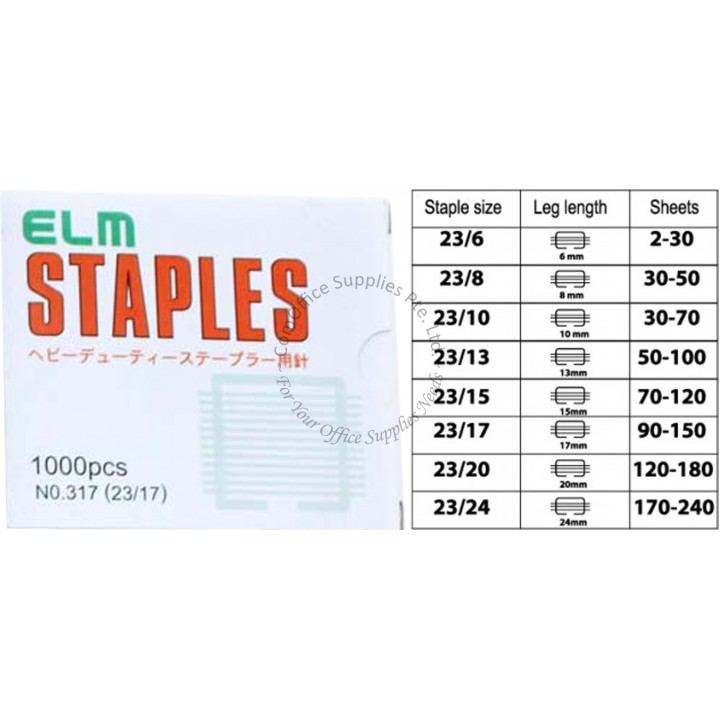 ELM Staples Refill 23/6 & 23/8